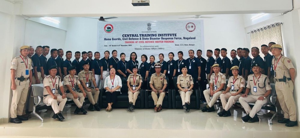 Civil Defence Master Trainers training programme was launched at the Central Training Institute for Home Guards, Civil Defence & State Disaster Response Force in Toluvi, Dimapur on October 10.
